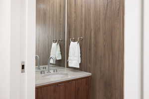 Bathroom featuring vanity