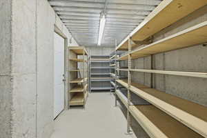 View of storage room