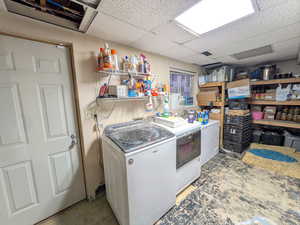 Laundry room with storage