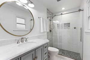 Updated primary en-suite bathroom.