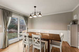 Sliding doors to backyard.