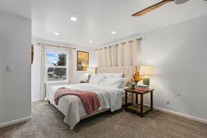 Oversized primary bedroom.