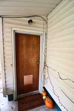 View of exterior entry