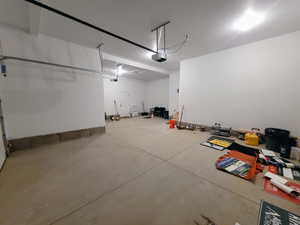 Open finished 3 car garage.