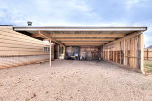 Oversized carport.