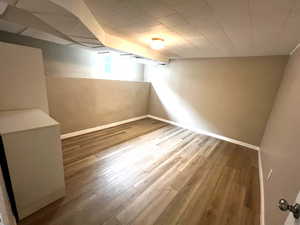 Bedroom #3 in Mother-In-Law space.  Permanent closet and window for natural lighting.