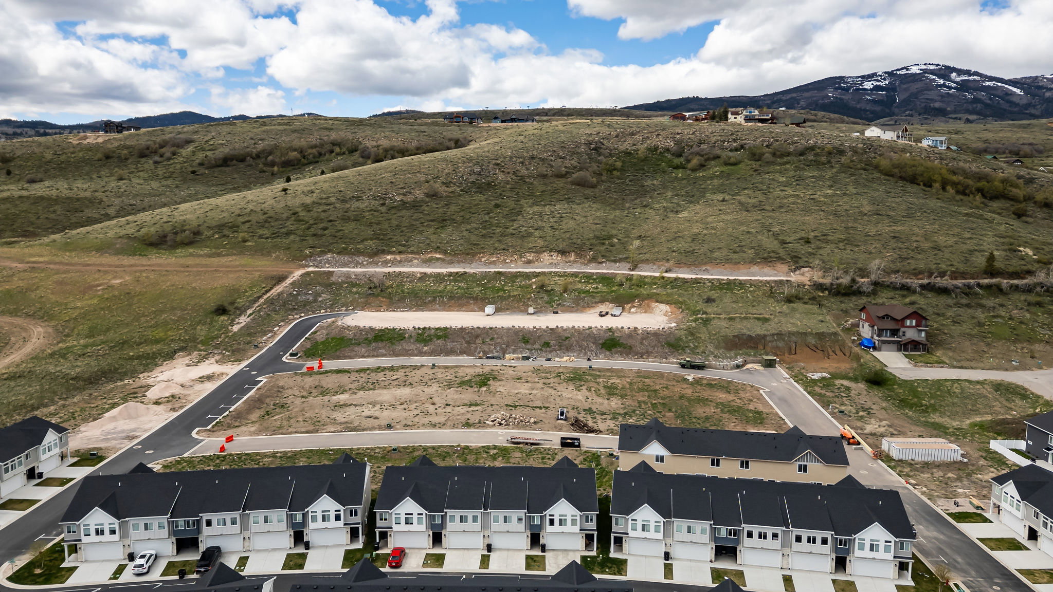Drone / aerial view of mountains