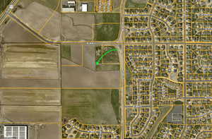 Aerial overview of property's location