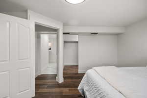 Large bedroom with a walk-in closet