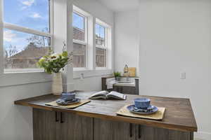 Detailed view of a sink