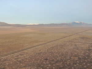 View of mountain background with rural landscape