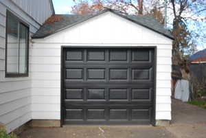 Garage with driveway