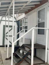 View of exterior entry