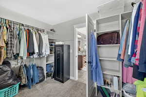 Spacious walk-in closet.
