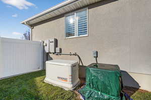 Generac and winterized A/C unit.