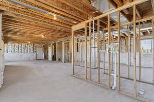 View of below grade area