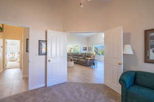 3rd Bed/Den has 2 door.  One to great room and one to hallway