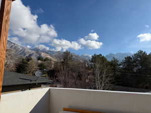 View of mountain background