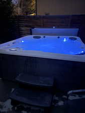 View of patio/ a hot tub