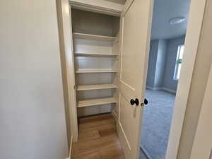 View of closet