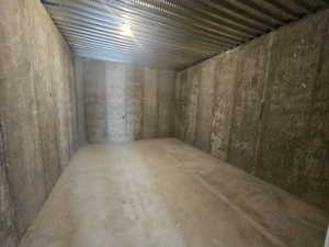 Unfinished below grade area with a sauna / steam room