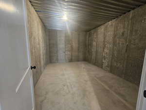 View of unfinished basement