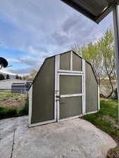 View of outdoor structure