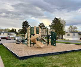 View of community jungle gym