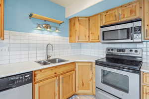 White Tile Backsplash