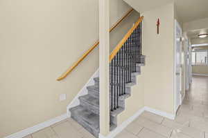 Stairway with Open Railing