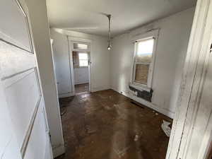 View of unfurnished dining area
