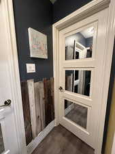 Detailed view of wood finished floors