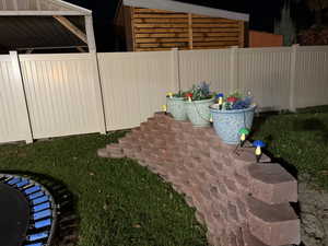 View of yard with a patio