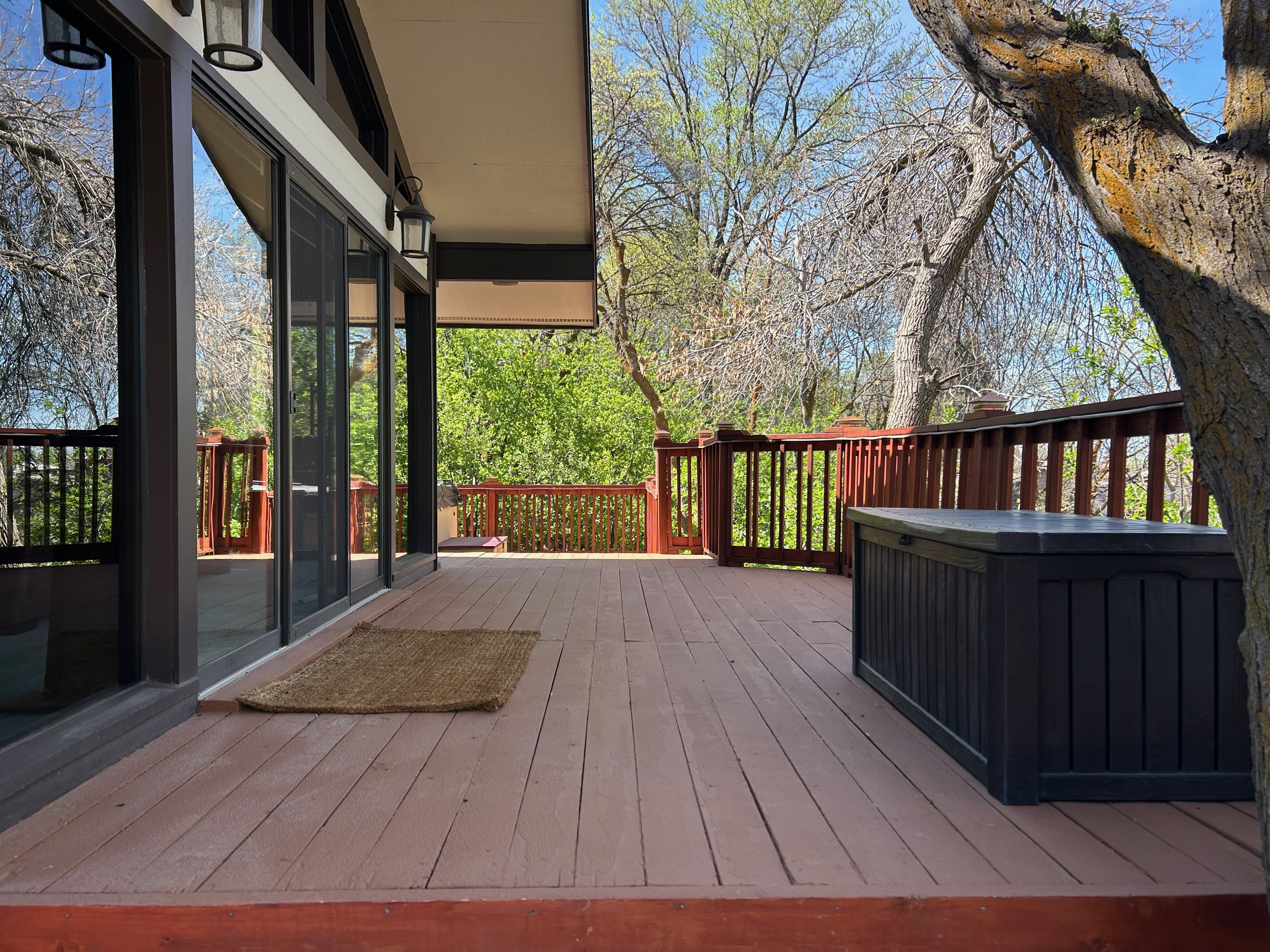 View of deck