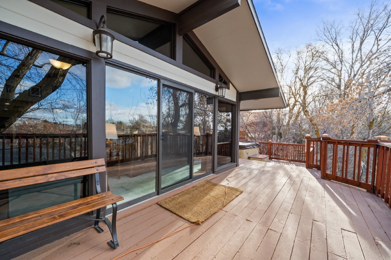 View of deck