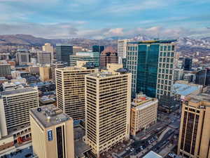 View of city featuring a mountainous background