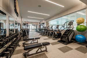 View of workout area