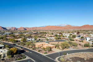 Mountain view featuring nearby suburban area