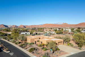 Mountain view featuring nearby suburban area