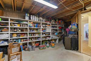 View of storage room