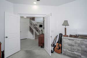 Hall featuring stairs