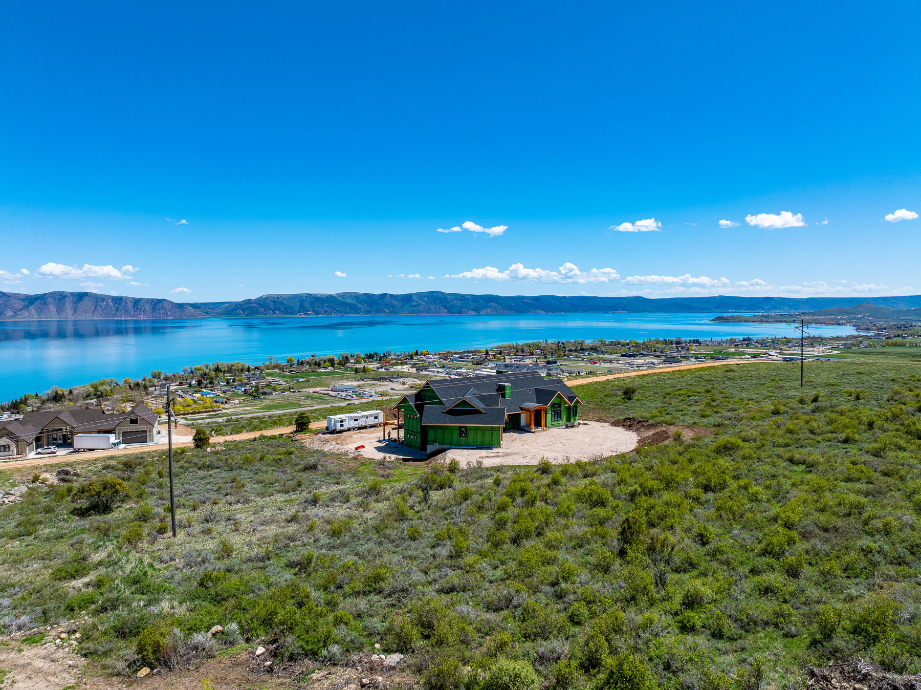 Water view featuring a mountain backdrop