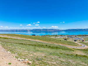 Water view featuring a mountain backdrop