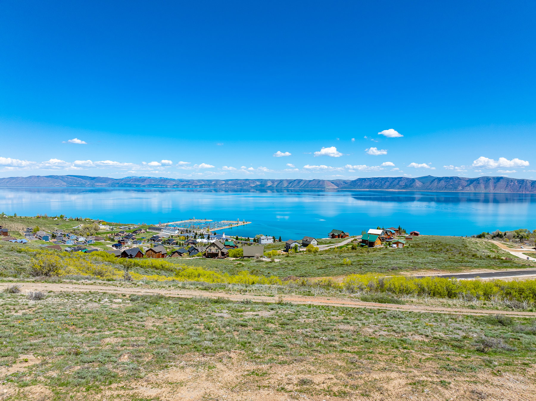 Water view featuring a mountainous background