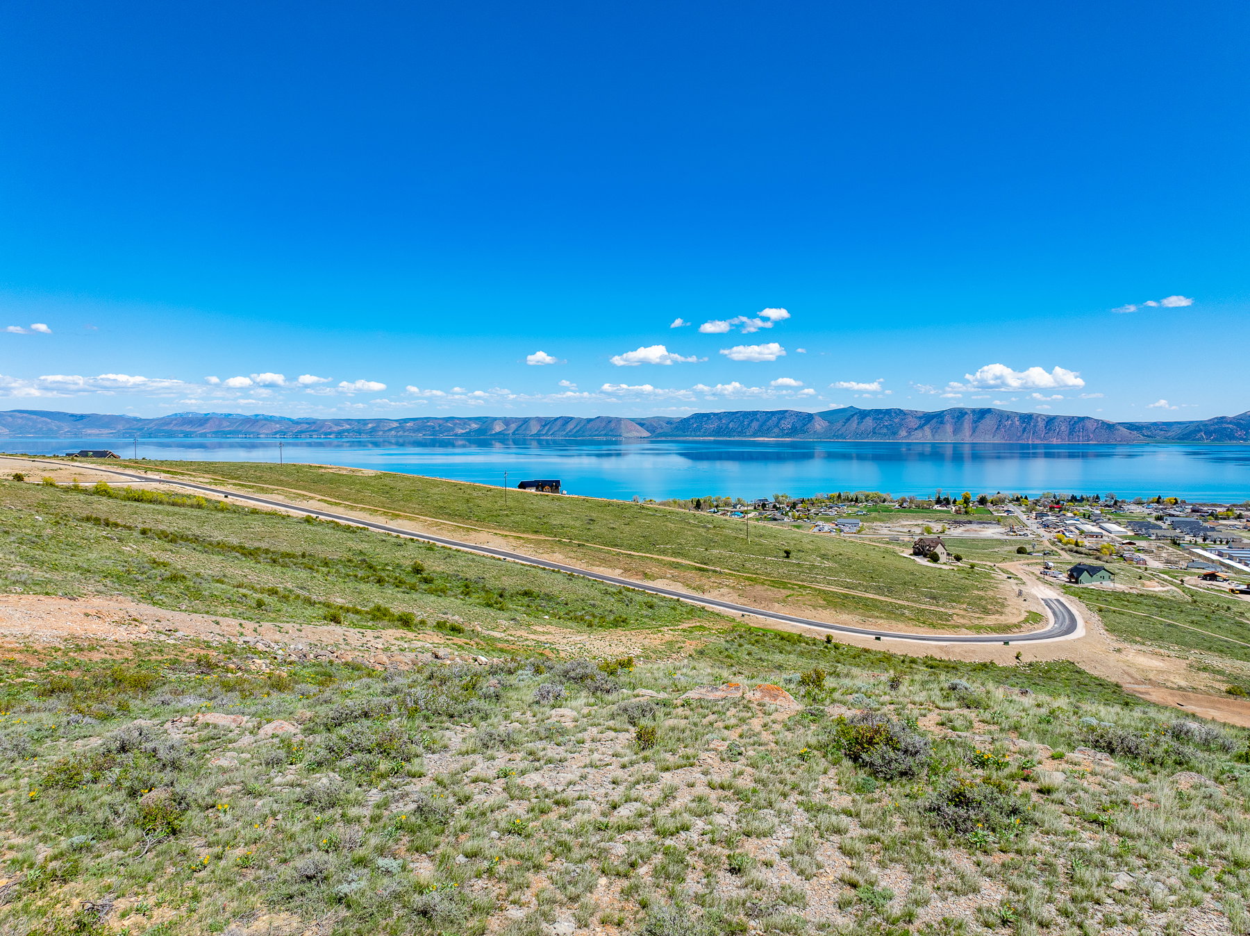 Water view featuring a mountain backdrop