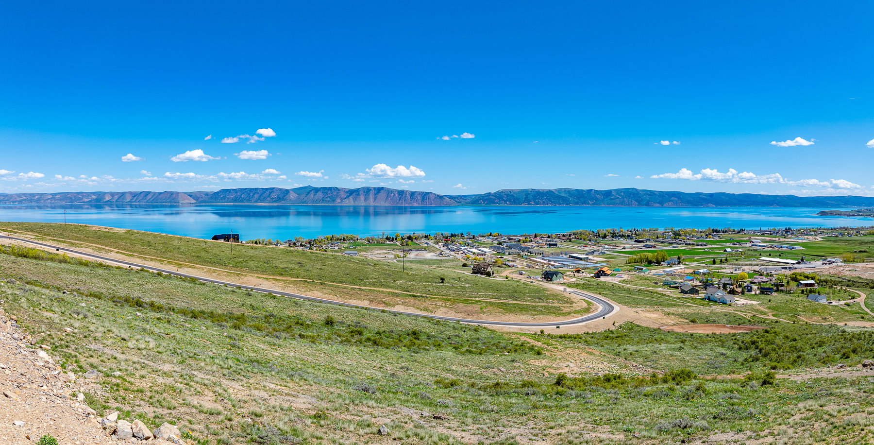 Water view with mountains
