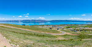 Water view with mountains