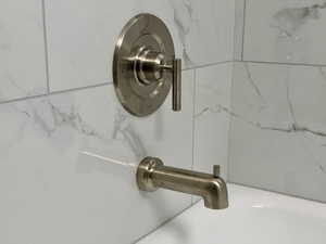 Bathroom view of a sink