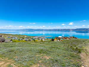 Water view with a mountain backdrop