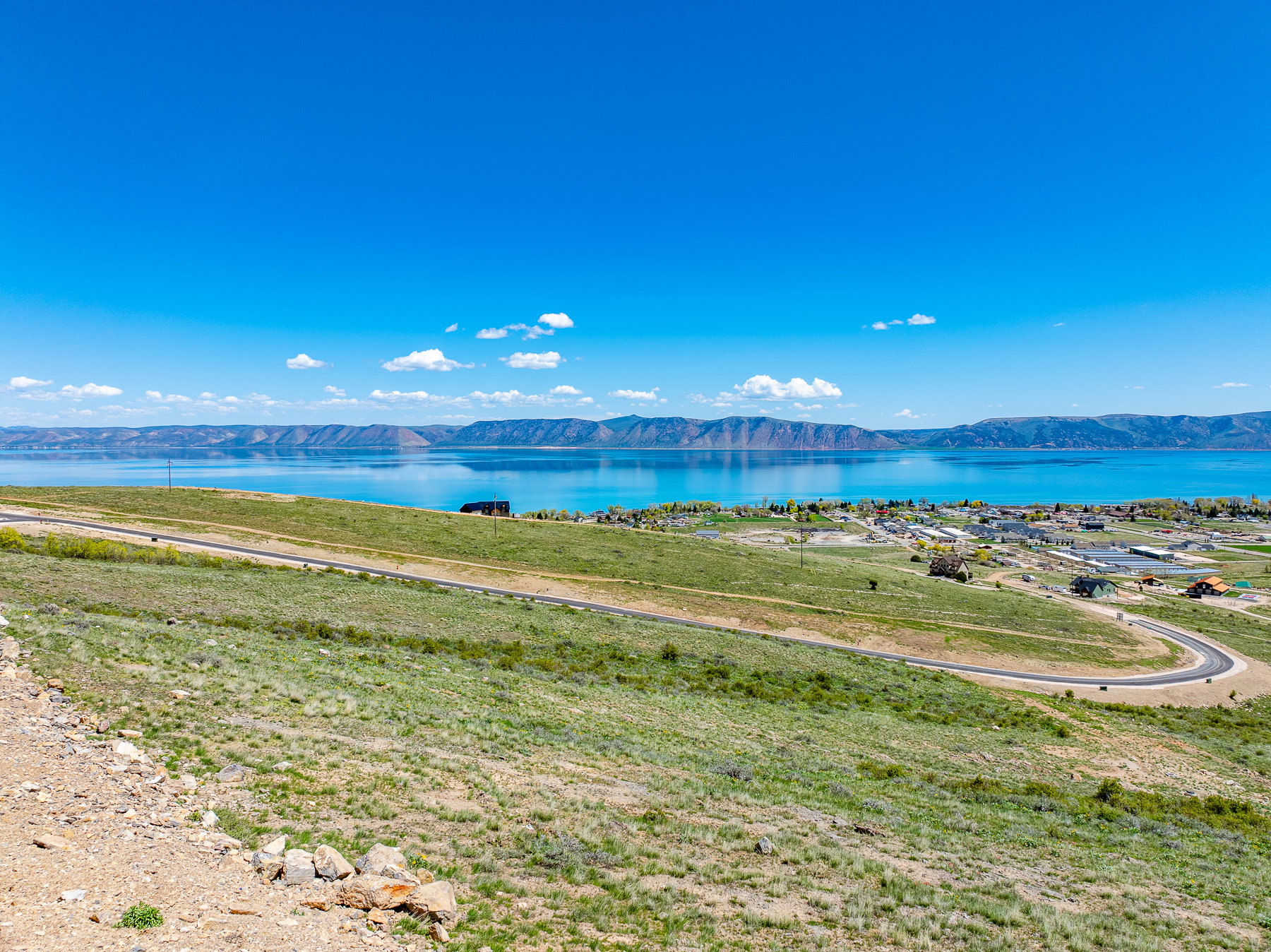 Water view featuring a mountain backdrop